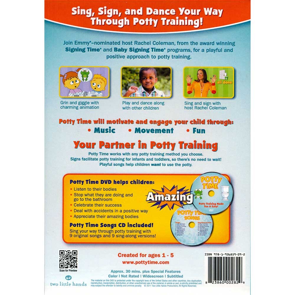 Potty Time DVD & CD | Two Little Hands | 9781936859092