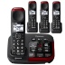 Panasonic Link2Cell KX-TGM430B Amplified Bluetooth Phone with (3) extra handsets