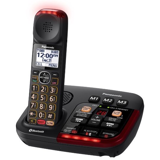 Panasonic 50db Amplified Cordless Telephone with 3 Speed Digital