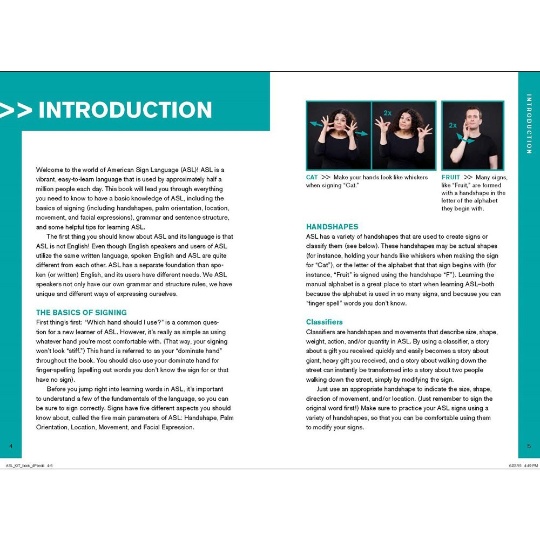 Learn American Sign Language Course with Book, Flashcards, and Poster