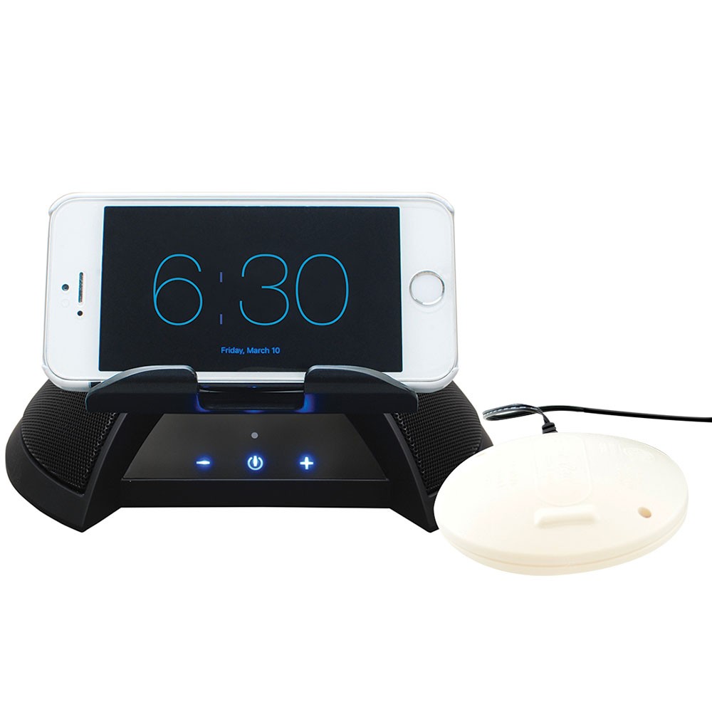 Silent Call AlarmDock Bluetooth Bed Shaker and Speaker Alarm Clocks