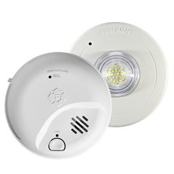 BRK First Alert SMIC0100-AC Hardwired Dual Smoke & CO Alarm + SLED177 Strobe