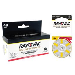 Rayovac Proline Advanced Hearing Aid Batteries | Size 10 (48 pack)