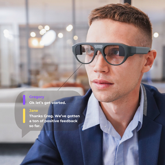 XRAI AR One Glasses with Live Transcription Subtitles